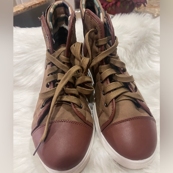 mens brown lace up boots